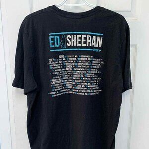 Black Ed Sheeran 2017 DIVIDE Tour T-Shirt - Sz. XXL